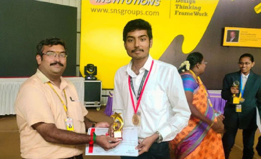 M S Narayanan, BE Computer Science student at SNS College of Engineering